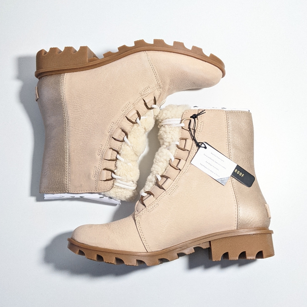 Sorel Phoenix Lace Lux Ankle Boots NEW 10.5 Blush